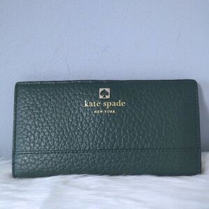 Kate Spade Madison slim bifold leather wallet EUC